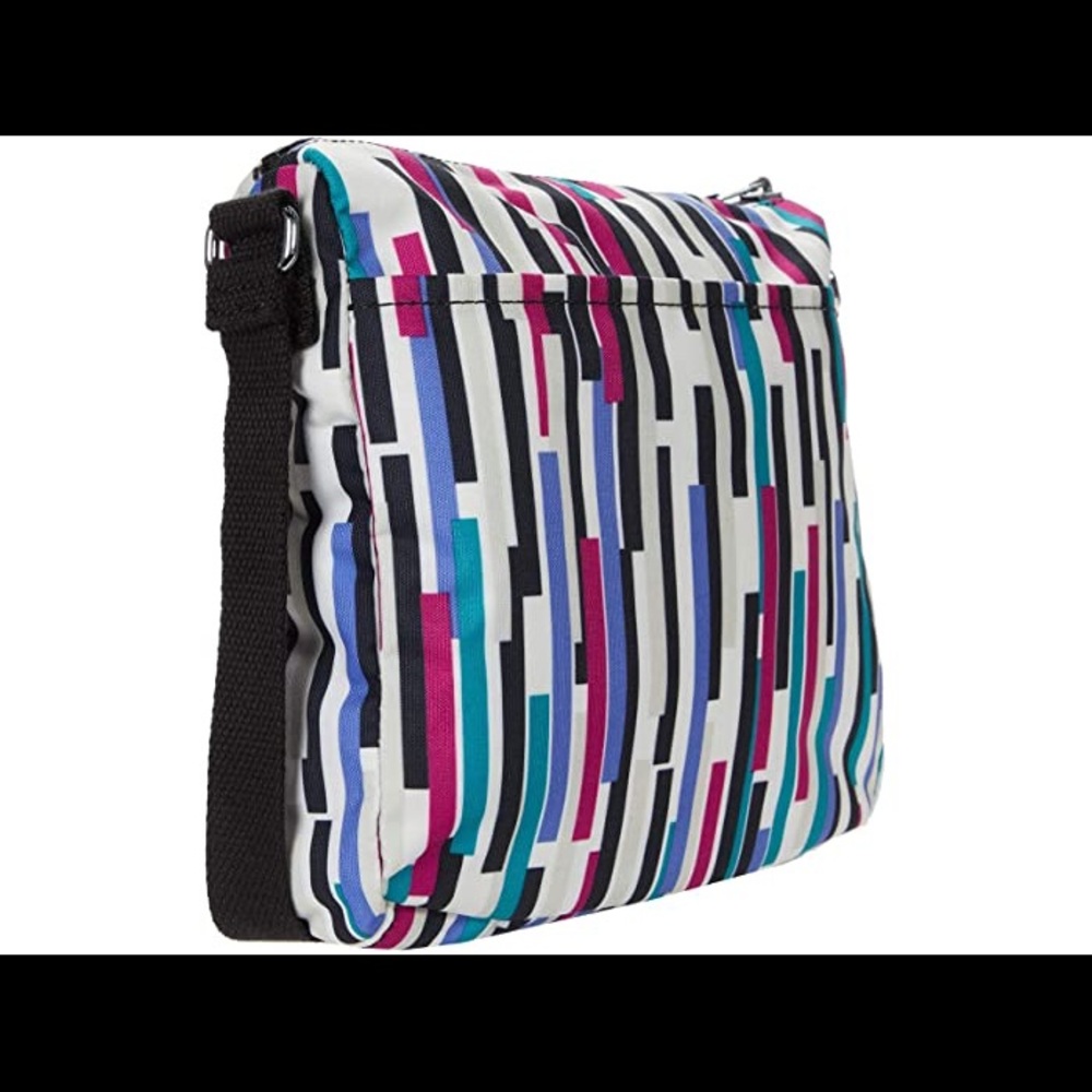 🆕Kipling Sebastian Crossbody, Urban Stripe🟪🟦 - Picture 2 of 14